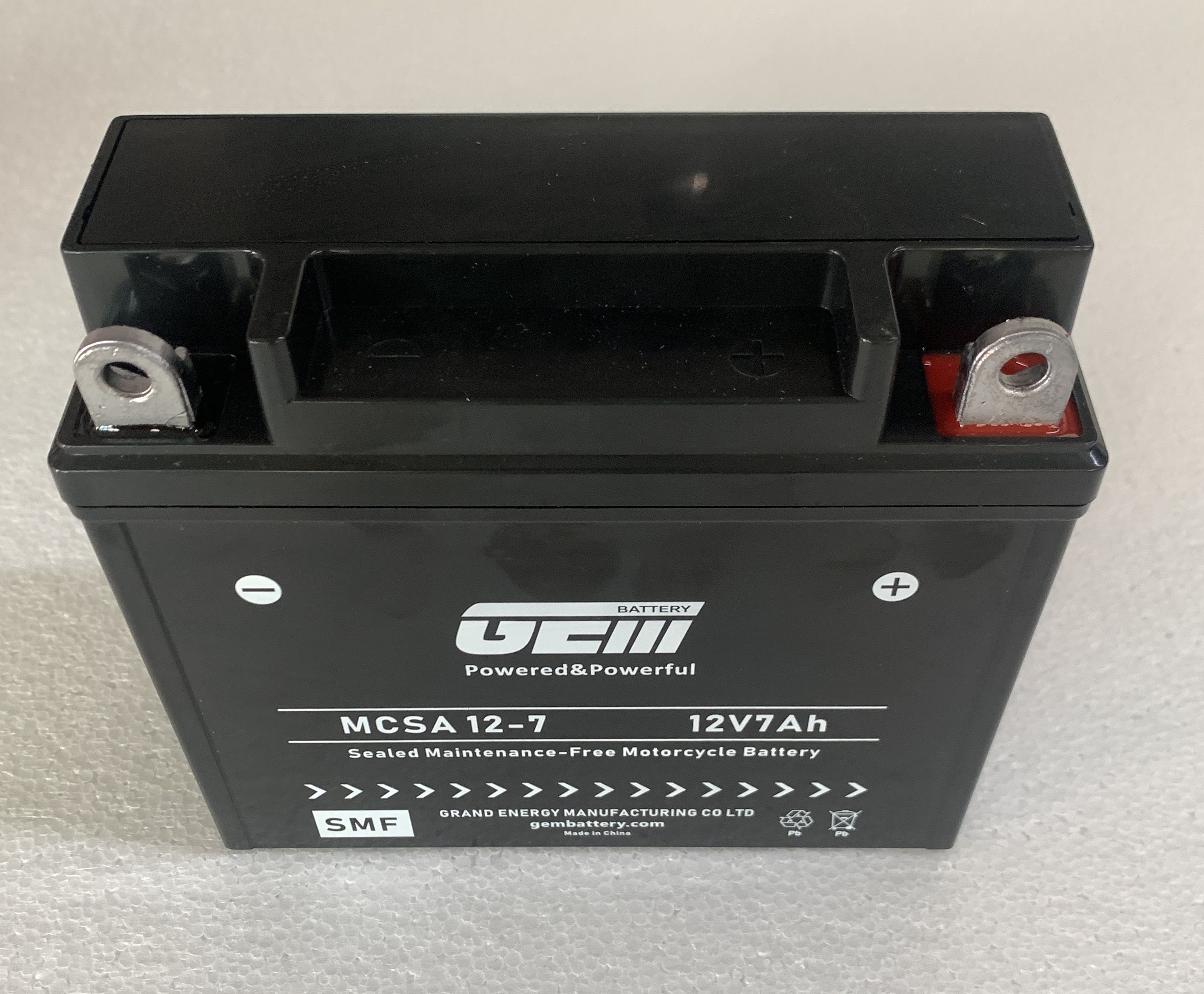 12V 7AH オートバイバッテリー