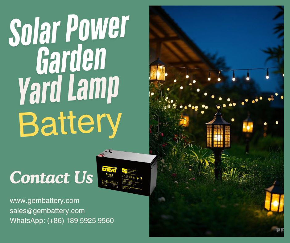 Solar Power Garden/Yard Lamp battery