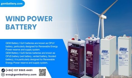 GEMBATTERY 風力エネルギー貯蔵システム用バッテリー – 持続可能な風力用途向けの信頼性の高い電力